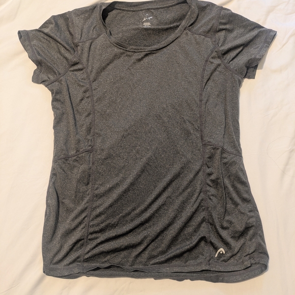 Head Tops - Women's Gray Athletic Sweat Wicking Top